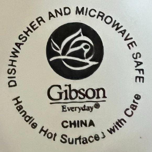 Pair of GIBSON  TEA & COFFEE Ceramic Mugs with Word Cloud Collage Patterns - Picture 13 of 13